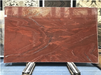 Red Quartzite Slabs in stock -stonevip.com